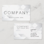 Geometrisch lichtgrijs Visitekaartje (Voorkant / Achterkant)