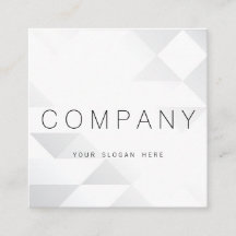 Geometrisch lichtgrijs Visitekaartje op het Plein 