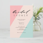 Geometrisch Liefdesverhaal Vrijgezellenfeest -  Kaart (Staand voorkant)