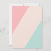 Geometrisch Liefdesverhaal Vrijgezellenfeest -  Kaart (Achterkant)