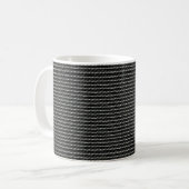 Geometrisch lijnpatroon – schoon koffiemok (Voorkant links)