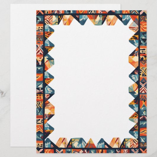 geometrisch Lijst Briefhoofd (Voorkant / Achterkant)