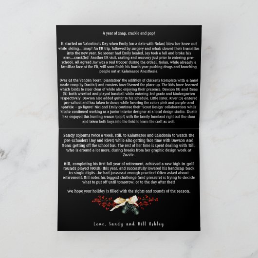 Geometrisch Lijst met kerstfeestdag Feestdagen Kaart (Binnen)