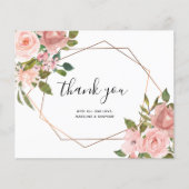 Geometrisch Lijst van de roze roze BUDGET Dank u w