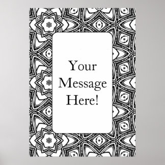 Geometrisch Lijst van het Patroon Volwassen het Kl Poster