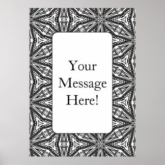 Geometrisch Lijst van het Patroon Volwassen het Kl Poster