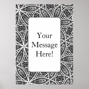 Geometrisch Lijst van het Patroon Volwassen het Kl Poster