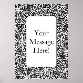 Geometrisch Lijst van het Patroon Volwassen het Kl Poster