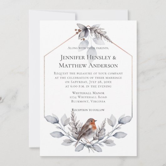 Geometrisch Lijst Zilvergrijze roest laat vogel ui Kaart (Voorkant)