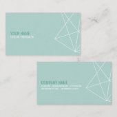 Geometrisch lineair visitekaartje (Voorkant / Achterkant)