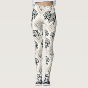 Geometrisch Luipaard Patch Patroon Leggings