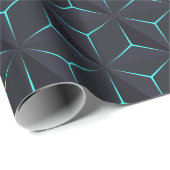 Geometrisch luxueus 3D-patroon Cadeaupapier (Rol Hoek)