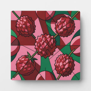 Geometrisch Lychee Patroon Fotoplaat