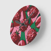 Geometrisch Lychee Patroon Ronde Klok (Hoek)