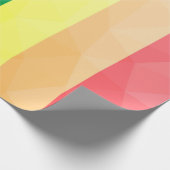 Geometrisch maaspatroon LGBT-vlag regenbooglijnen Cadeaupapier (Hoek)