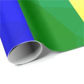Geometrisch maaspatroon LGBT-vlag regenbooglijnen Cadeaupapier (Rol Hoek)