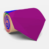 Geometrisch maaspatroon LGBT-vlag regenbooglijnen Stropdas (Opgerold)