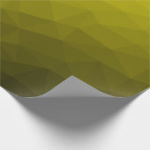Geometrisch maaspatroon met geel donkerombre gradi cadeaupapier (Hoek)