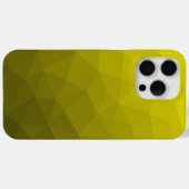 Geometrisch maaspatroon met geel donkerombre gradi Case-Mate iPhone case (Achterkant (horizontaal))