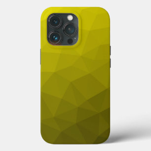 Geometrisch maaspatroon met geel donkerombre gradi Case-Mate iPhone case