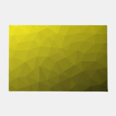 Geometrisch maaspatroon met geel donkerombre gradi deurmat (Voorkant)