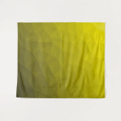 Geometrisch maaspatroon met geel donkerombre gradi wandkleed (Voorkant (horizontaal))