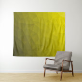 Geometrisch maaspatroon met geel donkerombre gradi wandkleed (In Situ (horizontaal))