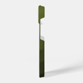 Geometrisch maaspatroon met groene gradiënt van he iPhone hoesje (Linkerkant)