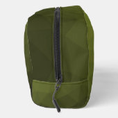 Geometrisch maaspatroon met groene gradiënt van he toilettasje (Rechts)