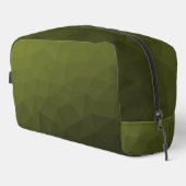 Geometrisch maaspatroon met groene gradiënt van he toilettasje (Rechterhoek)