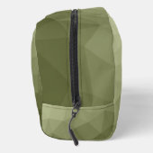 Geometrisch maaspatroon met groene gradiënt van he toilettasje (Rechts)