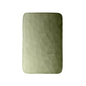 Geometrisch maaspatroon van de lichte groene gradi badmat (Voorkant Verticaal)