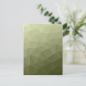 Geometrisch maaspatroon van de lichte groene gradi briefkaart (Staand voorkant)