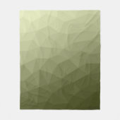 Geometrisch maaspatroon van de lichte groene gradi fleece deken (Voorkant)