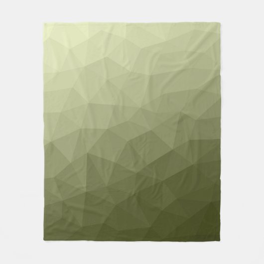 Geometrisch maaspatroon van de lichte groene gradi fleece deken (Voorkant)