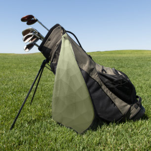 Geometrisch maaspatroon van de lichte groene gradi golfhanddoek