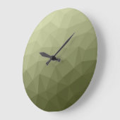 Geometrisch maaspatroon van de lichte groene gradi grote klok (Hoek)