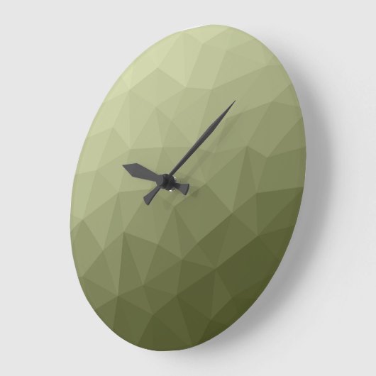 Geometrisch maaspatroon van de lichte groene gradi grote klok (Hoek)