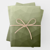 Geometrisch maaspatroon van de lichte groene gradi inpakpapier vel (In situ)