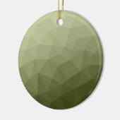 Geometrisch maaspatroon van de lichte groene gradi keramisch ornament (Links)