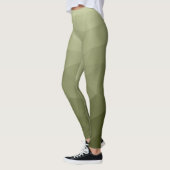 Geometrisch maaspatroon van de lichte groene gradi leggings (Links)