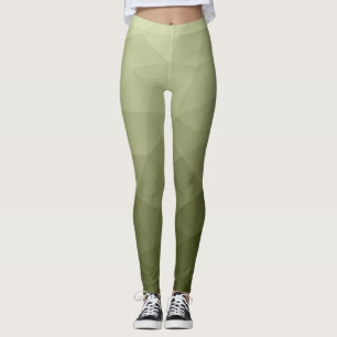 Geometrisch maaspatroon van de lichte groene gradi leggings