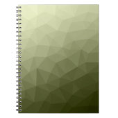 Geometrisch maaspatroon van de lichte groene gradi notitieboek (Voorkant)