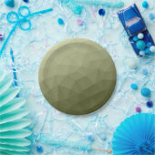 Geometrisch maaspatroon van de lichte groene gradi papieren bordje (Feest)