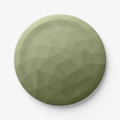 Geometrisch maaspatroon van de lichte groene gradi papieren bordje (Voorkant)