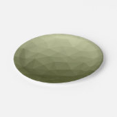 Geometrisch maaspatroon van de lichte groene gradi papieren bordje (Gekanteld)