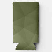 Geometrisch maaspatroon van de lichte groene gradi seltzer blikjeskoeler (Achterkant)