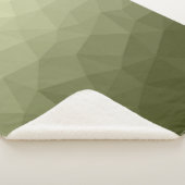 Geometrisch maaspatroon van de lichte groene gradi sherpa deken (3/4)