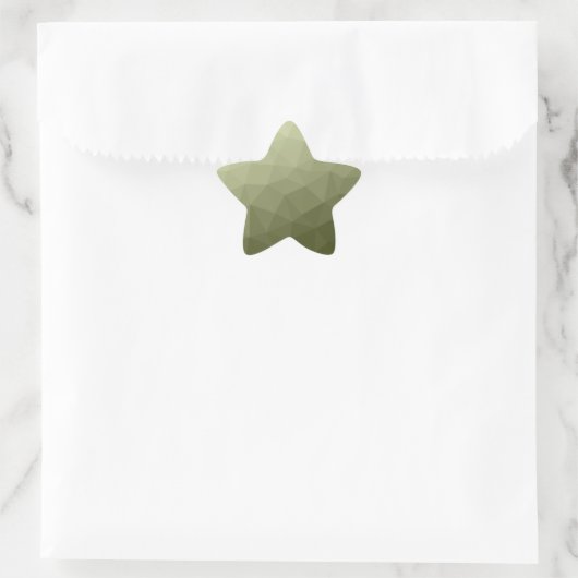 Geometrisch maaspatroon van de lichte groene gradi ster sticker (Tas)