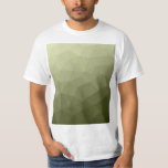 Geometrisch maaspatroon van de lichte groene gradi t-shirt<br><div class="desc">Driehoeken ombre van het groene verloopgeometrische gaaspatroon. Driehoek geometrische mazen met licht donkergrijze groene ombre gradiënt. leger,  leger,  patroon,  maas,  mazen,  driehoeken,  geometrie,  geometrisch,  gradiënt,  cool,  driehoek,  groen</div>